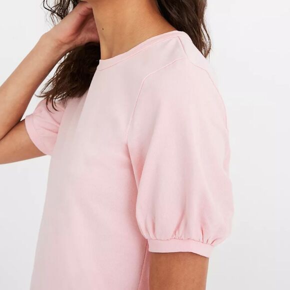 Madewell Puff Sleeve Tee Baby Pink Women’s Medium - Picture 9 of 9